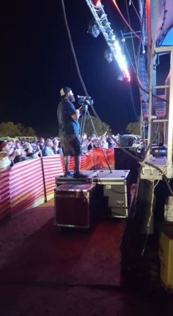 Working the Live Stage Camera at the 4B Bike and Music Festival